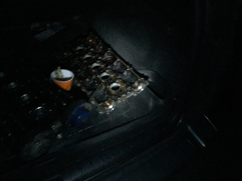 Illustration for article titled Progress on head gasket as of last night.